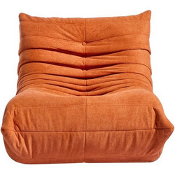 Compressed Nextdeco πολυθρόνα Togo πορτοκαλί Υ70x85x103εκ