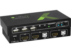 Techly KVM Switch 028696 2 X HDMI / USB