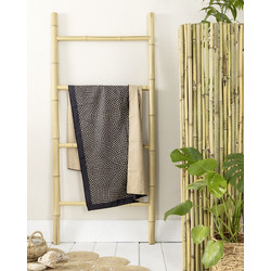 Nima Jenga Πετσέτα Θαλάσσης Microfiber Μαύρη 80x160cm