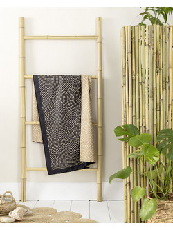 Nima Jenga Πετσέτα Θαλάσσης Microfiber Μαύρη 80x160cm