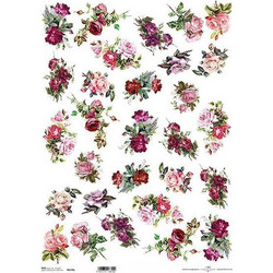 Ριζόχαρτο roses 1" 42x29.7εκ. (ITD-R194L)