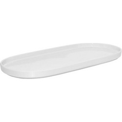 ESTIA ΠΙΑΤΕΛΑ ΟΒΑΛ KYRA 36cm ΛΕΥΚΗ
