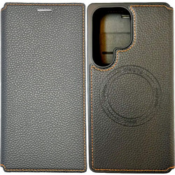Ancus Magnetic Ring Θήκη Folio Black (Samsung Galaxy S25 Ultra S938)