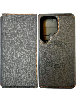 Ancus Magnetic Ring Θήκη Folio Black (Samsung Galaxy S25 Ultra S938)