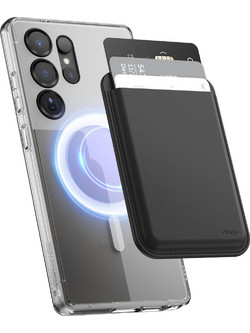 Universal Θήκη Elago MagSafe Πορτοφόλι για Κάρτες από Vegan Δέρμα για Galaxy & iPhone - Black (EMSLE-POCKET-GAL-BK)