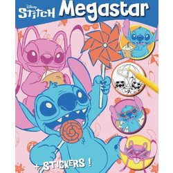 Disney Stitch Βιβλίο Ζωγραφικής Megastar Α4 με 128 Σελίδες Χρωματισμού-Αυτοκόλλητα (400689)