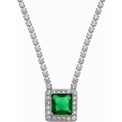 Prince Silvero Γυναικείο Κολιέ Ροζέτα από Ασήμι 925 3A-KD629-1E