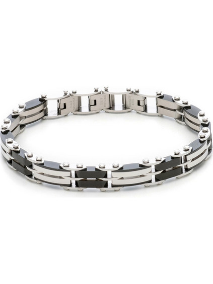 Visetti Ανδρικό Βραχιόλι Χειροπέδα από Ατσάλι Ασημί 31C-BR063SB