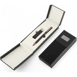 Writing Set VENINI 3-pcs ΣΤΥΛΟ-USB-ΣΕΙΜΕΙΩΜΑΤΑΡΙΟ-ΜΠΡΕΛΟΚ BLACK