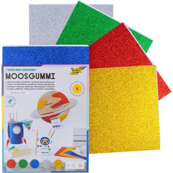 ΑΦΡΩΔΕΣ ΦΥΛΛΟ GLITTER BASIC ΑΥΤΟΚΟΛΛΗΤΟ ΣΤΗΝ ΜΙΑ ΟΨΗ 20X29 5ΦΥΛΛΑ-5ΧΡΩΜΑΤΑ