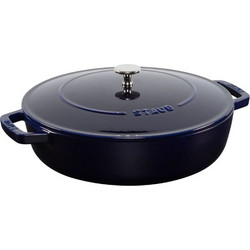 Staub Chistera 28cm Dark Blue, Cast Iron