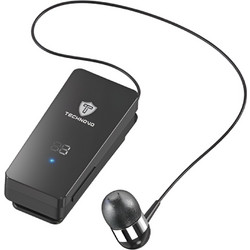 Bluetooth Ακουστικό Clip-On Με Οθόνη Και Υποδοχή TF Technovo TN-BT006
