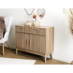 Home Deco Factory Μπουφές Klaus με διαστάσεις 100x35x80cm - Απόχρωση Ξύλου