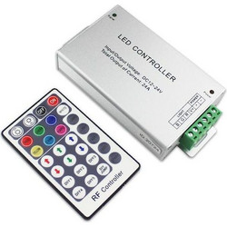 GEYER WIRELESS ALUMINIUM SHELL 28-KEY RGB CONTROLLER 12V/144W-24V/288W