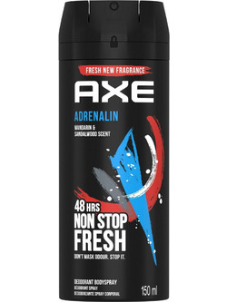 AXE Dry Adrenaline Ανδρικό Αποσμητικό Spray Χωρίς Αλουμίνιο 150ml