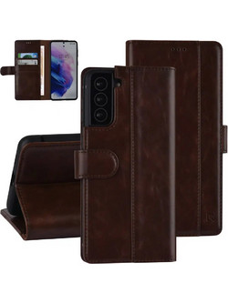 Θήκη Βιβλίου UNIQ Accessory Galaxy S21 Plus - Σκούρο Καφέ - Θήκη Για 3 Κάρτες - Δέρμα PU (8719273320709)