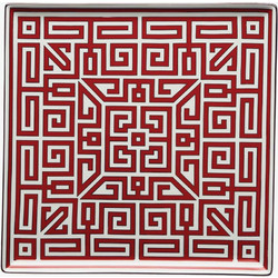 Richard Ginori Square Centerpiece Labirinto Scarlatto