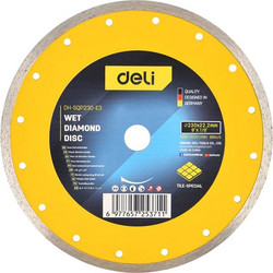 DELI δίσκος κοπής διαμαντέ DH-SQP230-E3, δομικών υλικών, 230mm, 6650rpm, wet