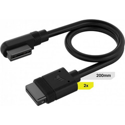 Δύο καλώδια Corsair iCUE Link Connector Cable (CL-9011123-WW) - 2x200mm - Black CL-9011123-WW