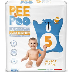 Pee&poo πάνες ultra comfort junior μέγεθος 5 16τμχ