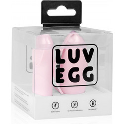 Luv Vibrating Egg Δονητής Egg για Ζευγάρια με Τηλεχειριστήριο Ροζ