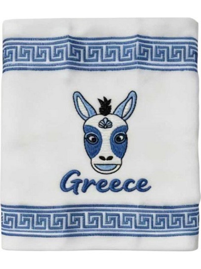 Πετσέτα ποτηρόπανο Souvenir με κέντημα - Σετ 12pcs - Greece - 416389