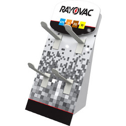 Stand Επιτραπέζιο Rayovac για Μπαταρίες Ακουστικών Βαρηκοΐας με 4 Γάντζους