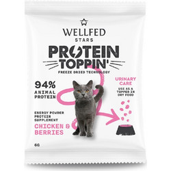 Wellfed Protein Toppin' Urinary Care Συμπλήρωμα Διατροφής Γάτας για Ουροποιητικό σε Σκόνη 6gr