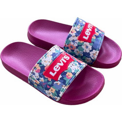 Levi's Παιδικές Παντόφλες Καλοκαιρινές για Κορίτσι Φούξια VPOL0133S-3385