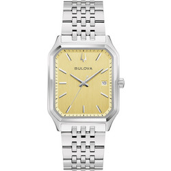 Bulova Ανδρικό Ρολόι με Ασημί Μεταλλικό Μπρασελέ 96B471
