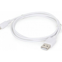 CABLEXPERT USB SYNC & CHARGING CABLE WHITE 2 m
