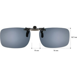 CENTROSTYLE Πρόσθετο Ηλίου C12723 Grey 54 MINIMAL FLIP-UP για όλους τους σκελετούς - Polarized
