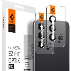SPIGEN OPTIK EZ FIT TEMPERED GLASS FOR CAMERA LENS SAMSUNG S23 FE black 2pcs