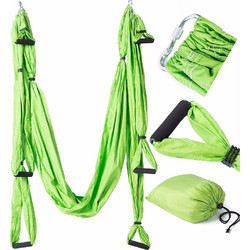 Kepeak Aerial Swing Anti-Gravity Silk Αιώρα με λαβές Yoga και Pilates (Light Green)