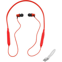 Treqa BT-28 Ακουστικά Bluetooth In Ear Ανθεκτικά στο Νερό Red