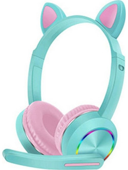 AKZ-020 Gaming Headset On Ear Blue Pink