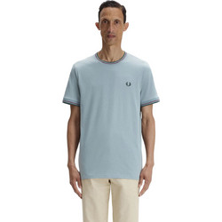 Fred Perry Ανδρική Μπλούζα Τ-Shirt Twin Tipped M1588V-98A Μέντα