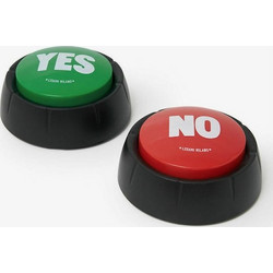 Δώρα Για Πάρτυ 2τμχ Yes & No Κουμπιά Με Ήχο Legami