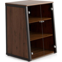 FITUEYES Eiffel V2 AS07 Πολυτελές HIFI Rack με Πορτάκια Walnut