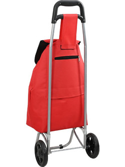 vidaXL Καρότσι Αγορών Κόκκινο 35 x 28 x 92 εκ. Ύφασμα Oxford