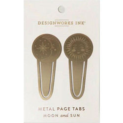 Σελιδοδείκτης μεταλλικός 2 τεμ Designworks ink Ήλιος και Φεγγάρι DPT-1000EU