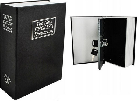 Βιβλίο Χρηματοκιβώτιο SPM The New English Dictionary με κλειδαριά ασφαλείας