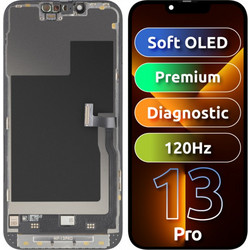 Μονάδα οθόνης LCD MP για Apple iPhone 13 Pro, Premium Soft OLED FHD 120Hz Διαγνωστική έκδοση, Aftermarket, Μαύρο