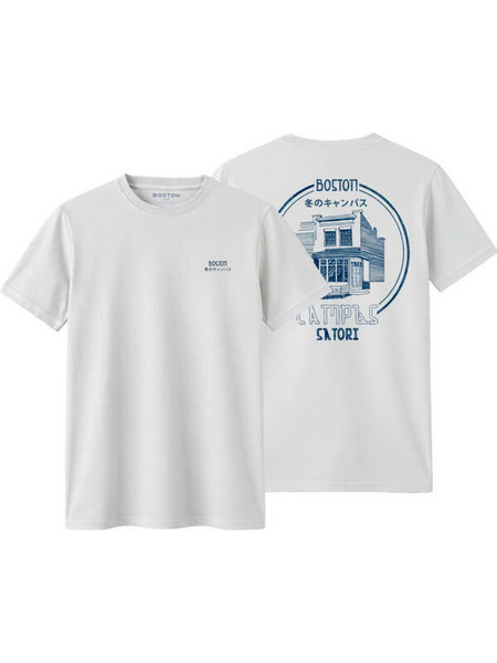 Boston T-Shirt με γραφικα 35-83007 - εκρου