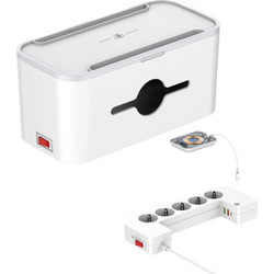 Επιτραπέζιος Φορτιστής Box Energizer EPB2500W03EU 2500W 10A Max με 5xΣούκο + 1xUSB-C PD20W + 2xUSB-A 18W QC3.0 / 2.4A, Ασύρματη Φόρτιση 15W, Διακόπτη Ασφαλείας On/Off Καλώδιο 2m Λευκός 49856