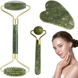 Beper Σετ Jade Roller με Πέτρα Νεφρίτη & Gua Sha