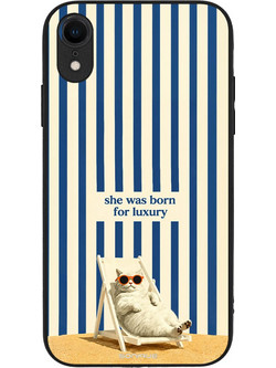 Sonique Stripe Stories Series Θήκη με Σχέδιο «Born for Luxury» (iPhone XR)