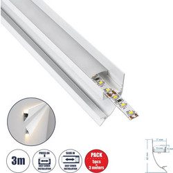 Προφίλ Αλουμινίου LED 3 Μέτρα SURFACE-PROFILE 70858-3M Επιφανειακός Φωτισμός