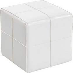ENZO WHITE PU ΣΚΑΜΠΟ 31X31X31εκ