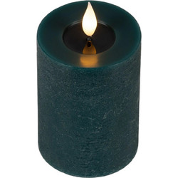 LED Κερί από Κερί Wax με Ρεαλιστική Φλόγα Emerald Φ8x14